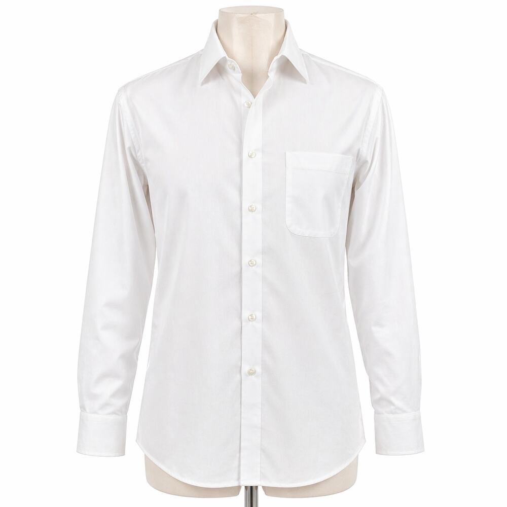 Nordstrom Textured Button Front Dress Shirt - White - Size 16 1/2 x 36